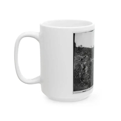 Antietam, Maryland. Antietam Bridge, Looking Down Stream (U.S. Civil War) White Coffee Mug - Go Mug Yourself
