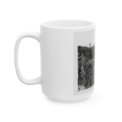 Antietam, Maryland. Antietam Bridge Looking Down Stream (U.S. Civil War) White Coffee Mug - Go Mug Yourself