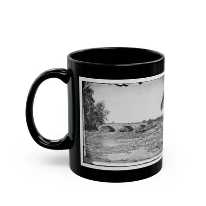Antietam, Maryland. Antietam Bridge On Sharpsburg And Boonsboro Turnpike(2) (U.S. Civil War) Black Coffee Mug - Go Mug Yourself