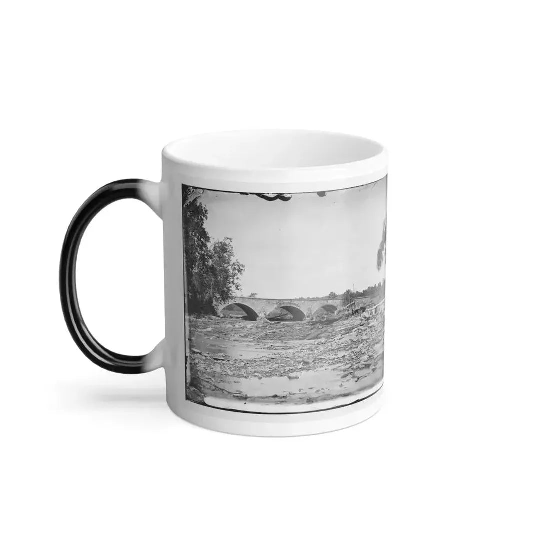 Antietam, Maryland. Antietam Bridge on Sharpsburg and Boonsboro Turnpike(2) (U.S. Civil War) Color Changing Coffee Mug 11oz - Go Mug Yourself