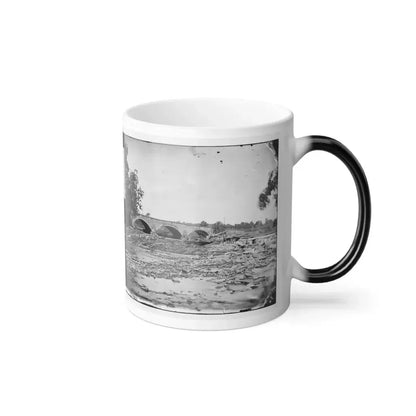 Antietam, Maryland. Antietam Bridge on Sharpsburg and Boonsboro Turnpike(2) (U.S. Civil War) Color Changing Coffee Mug 11oz - Go Mug Yourself