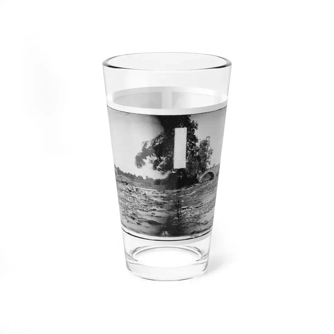 Antietam, Maryland. Antietam Bridge On Sharpsburg And Boonsboro Turnpike(2) (U.S. Civil War) Pint Glass 16oz 16oz - Go Mug Yourself