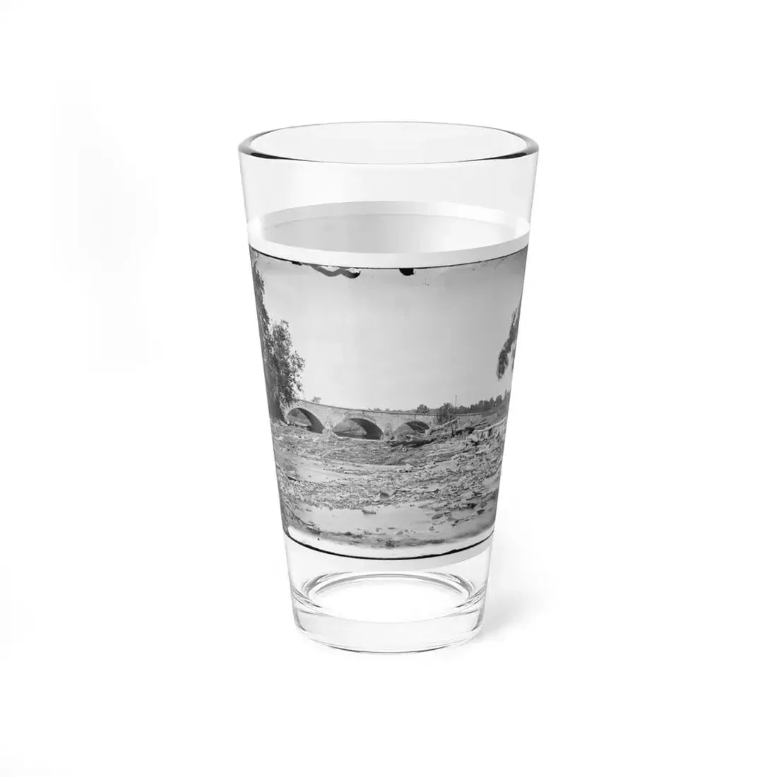 Antietam, Maryland. Antietam Bridge On Sharpsburg And Boonsboro Turnpike(2) (U.S. Civil War) Pint Glass 16oz - Go Mug Yourself