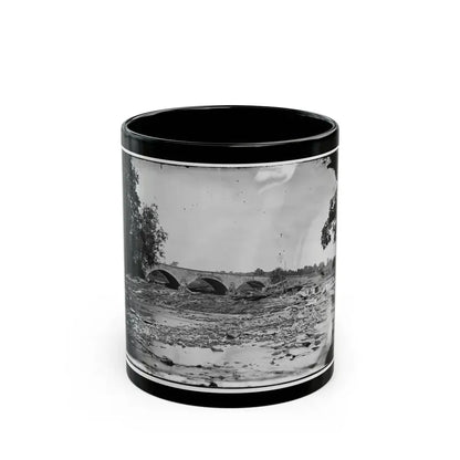 Antietam, Maryland. Antietam Bridge On Sharpsburg And Boonsboro Turnpike (U.S. Civil War) Black Coffee Mug 11oz - Go Mug Yourself