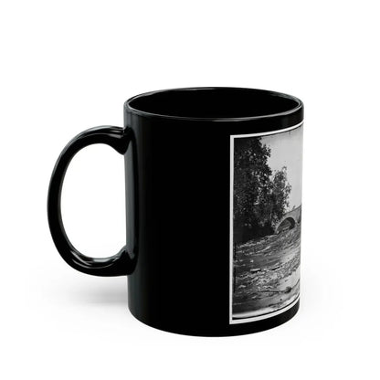 Antietam, Maryland. Antietam Bridge On Sharpsburg And Boonsboro Turnpike (U.S. Civil War) Black Coffee Mug - Go Mug Yourself