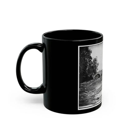 Antietam, Maryland. Antietam Bridge On Sharpsburg And Boonsboro Turnpike (U.S. Civil War) Black Coffee Mug - Go Mug Yourself