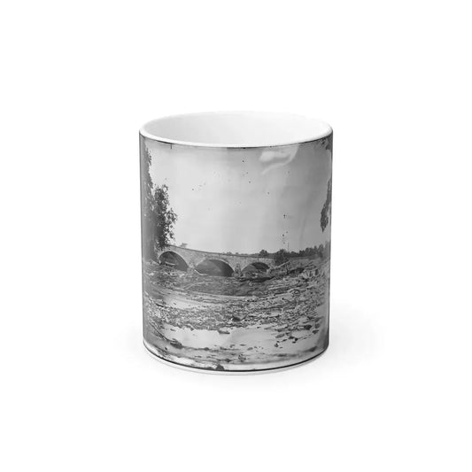 Antietam, Maryland. Antietam Bridge on Sharpsburg and Boonsboro Turnpike (U.S. Civil War) Color Changing Coffee Mug 11oz Default Title 11oz - Go Mug Yourself