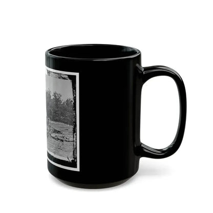Antietam, Maryland. Bodies In Front Of The Dunker Church (U.S. Civil War) Black Coffee Mug - Go Mug Yourself
