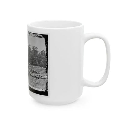 Antietam, Maryland. Bodies In Front Of The Dunker Church (U.S. Civil War) White Coffee Mug - Go Mug Yourself