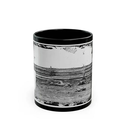 Antietam, Maryland. Bodies Of Confederate Soldiers By Fence On Hagerstown Pike (U.S. Civil War) Black Coffee Mug 11oz - Go Mug Yourself
