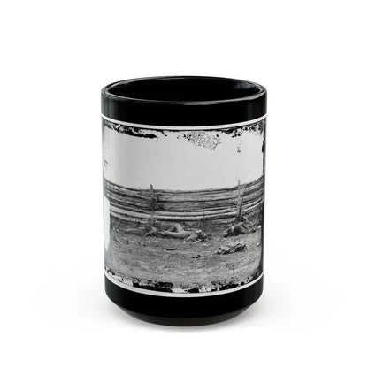 Antietam, Maryland. Bodies Of Confederate Soldiers By Fence On Hagerstown Pike (U.S. Civil War) Black Coffee Mug 15oz - Go Mug Yourself