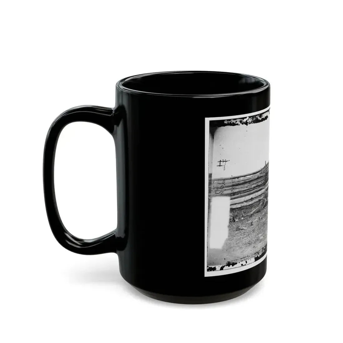 Antietam, Maryland. Bodies Of Confederate Soldiers By Fence On Hagerstown Pike (U.S. Civil War) Black Coffee Mug - Go Mug Yourself
