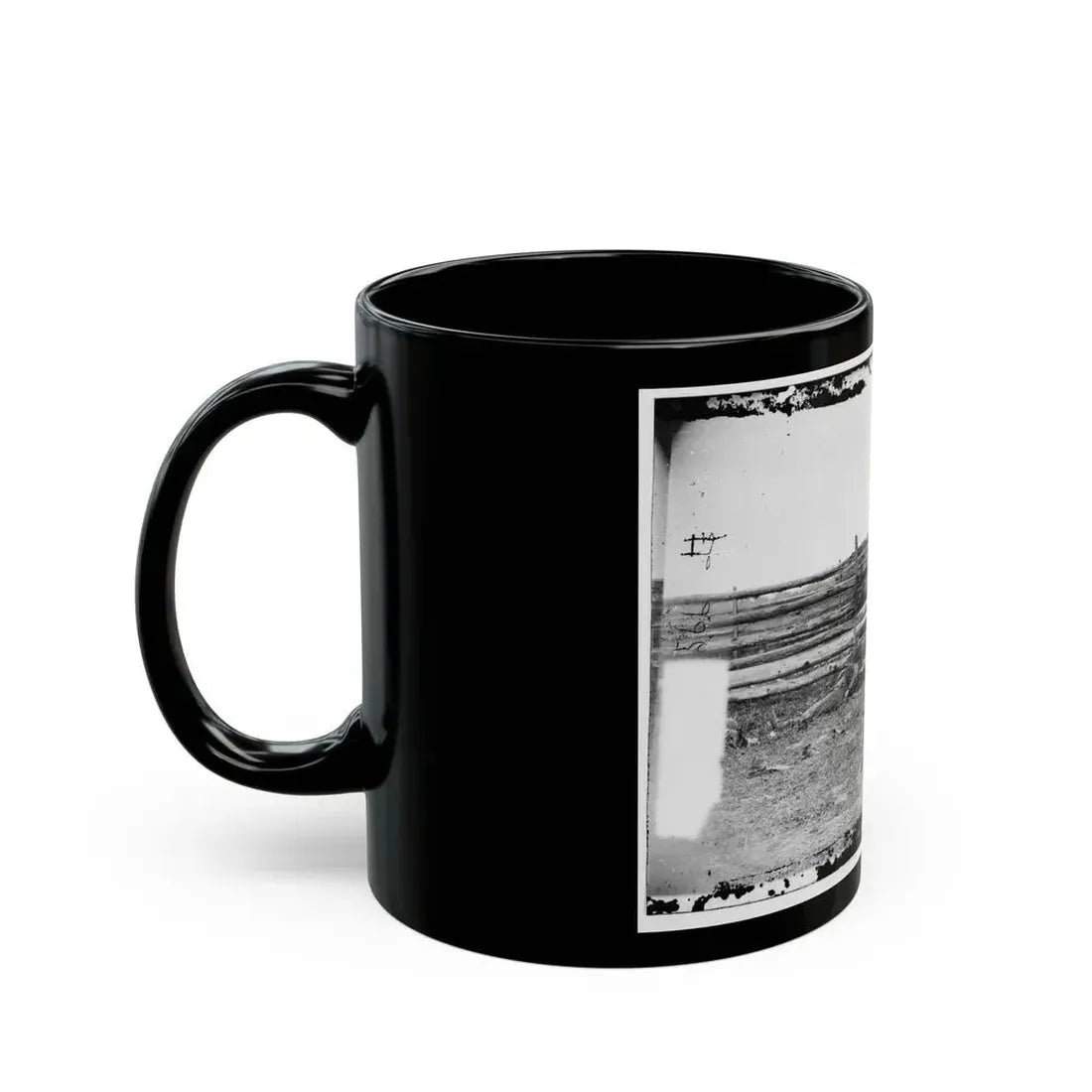 Antietam, Maryland. Bodies Of Confederate Soldiers By Fence On Hagerstown Pike (U.S. Civil War) Black Coffee Mug - Go Mug Yourself