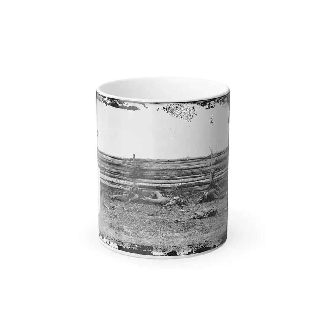 Antietam, Maryland. Bodies of Confederate Soldiers by Fence on Hagerstown Pike (U.S. Civil War) Color Changing Coffee Mug 11oz Default Title - Go Mug Yourself