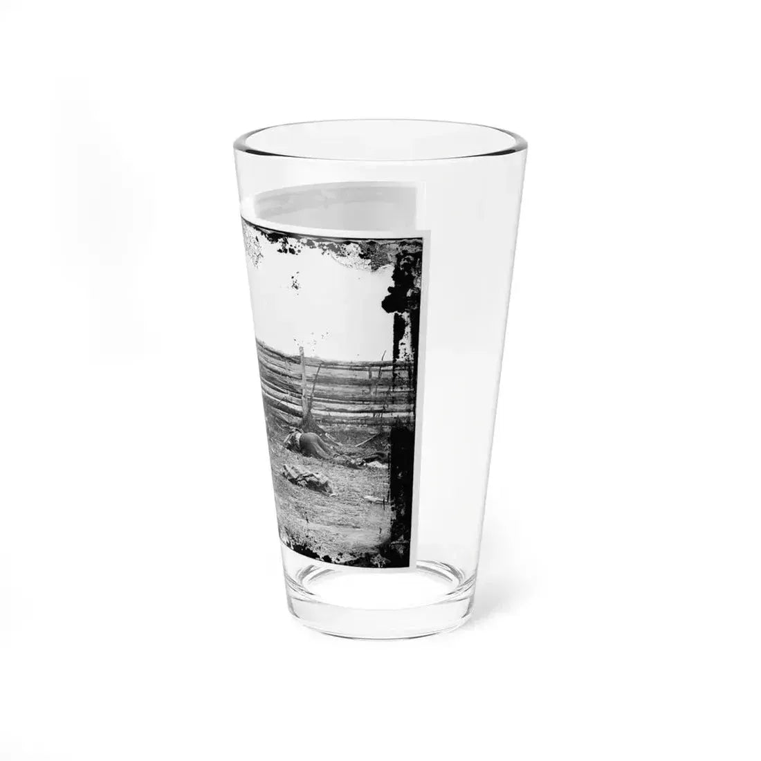 Antietam, Maryland. Bodies Of Confederate Soldiers By Fence On Hagerstown Pike (U.S. Civil War) Pint Glass 16oz - Go Mug Yourself