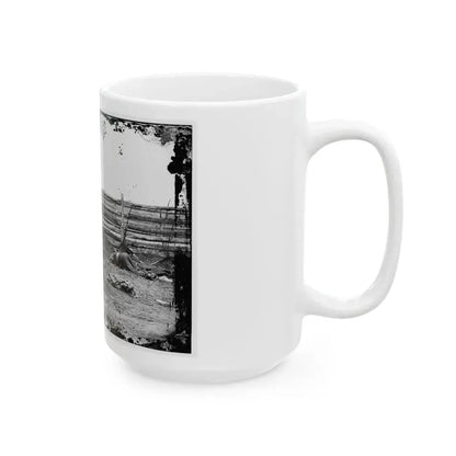 Antietam, Maryland. Bodies Of Confederate Soldiers By Fence On Hagerstown Pike (U.S. Civil War) White Coffee Mug - Go Mug Yourself