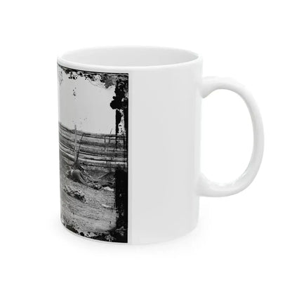 Antietam, Maryland. Bodies Of Confederate Soldiers By Fence On Hagerstown Pike (U.S. Civil War) White Coffee Mug - Go Mug Yourself