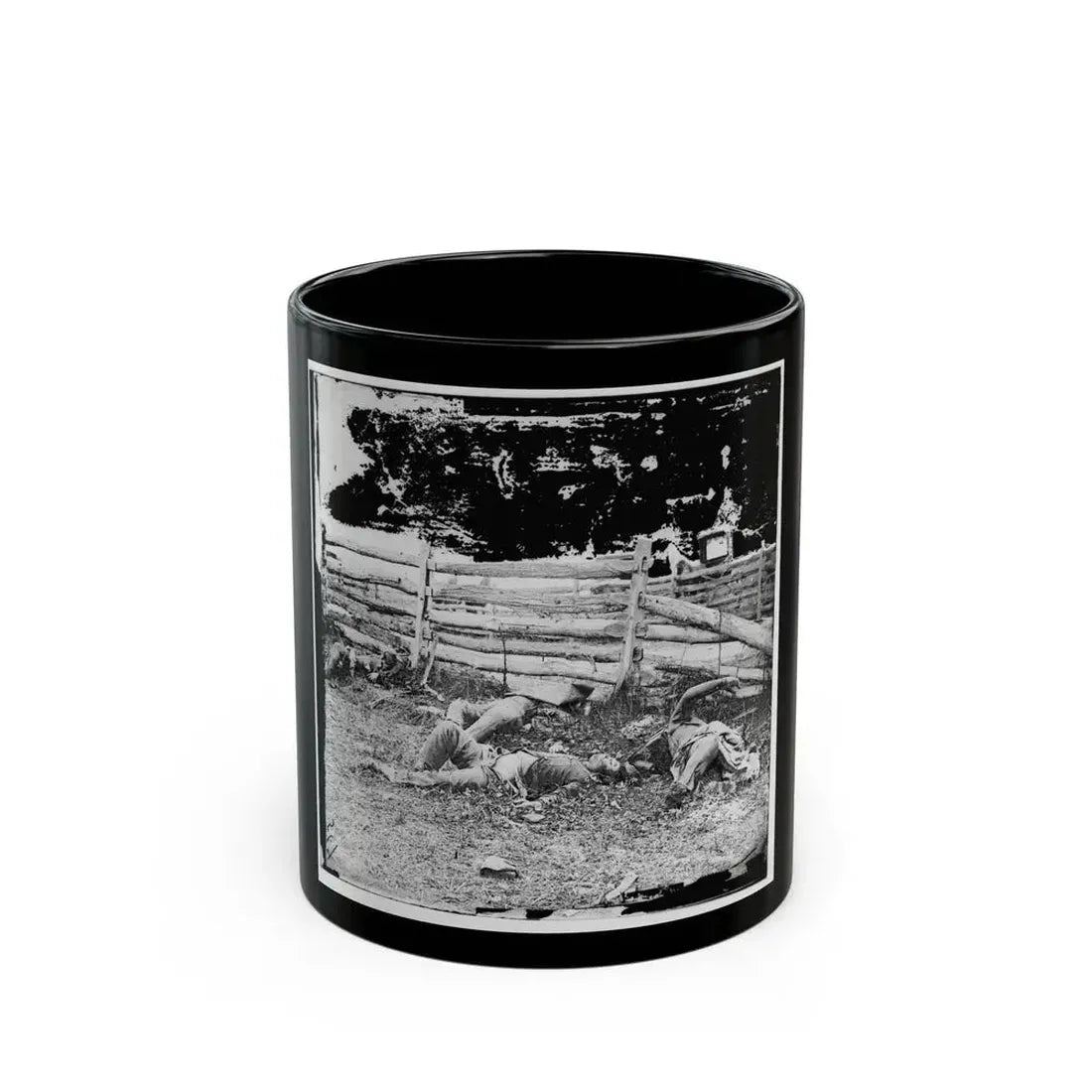 Antietam, Maryland. Bodies Of Dead, Louisiana Regiment (U.S. Civil War) Black Coffee Mug 11oz - Go Mug Yourself