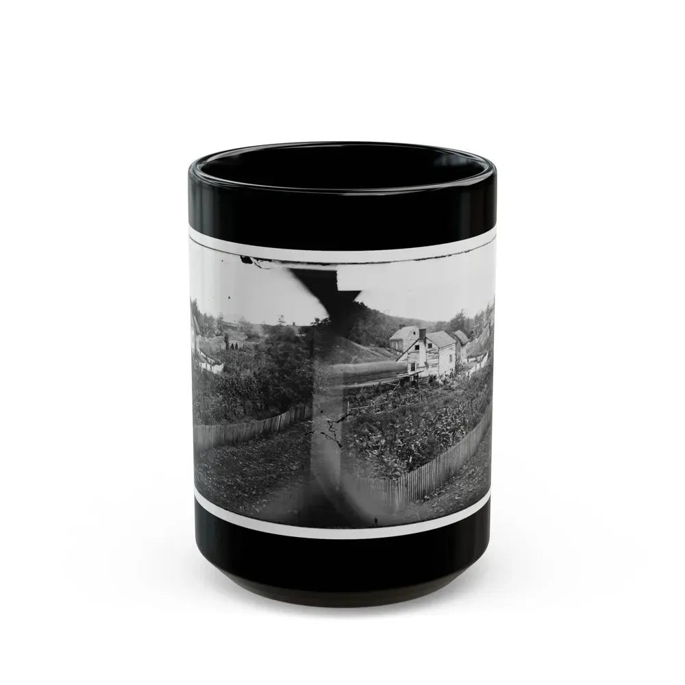 Antietam, Maryland. Bridge Across The Antietam. Northeast View (U.S. Civil War) Black Coffee Mug 15oz - Go Mug Yourself