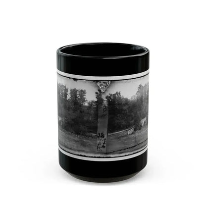 Antietam, Maryland. Burnside Bridge Across The Antietam 001 (U.S. Civil War) Black Coffee Mug 15oz - Go Mug Yourself