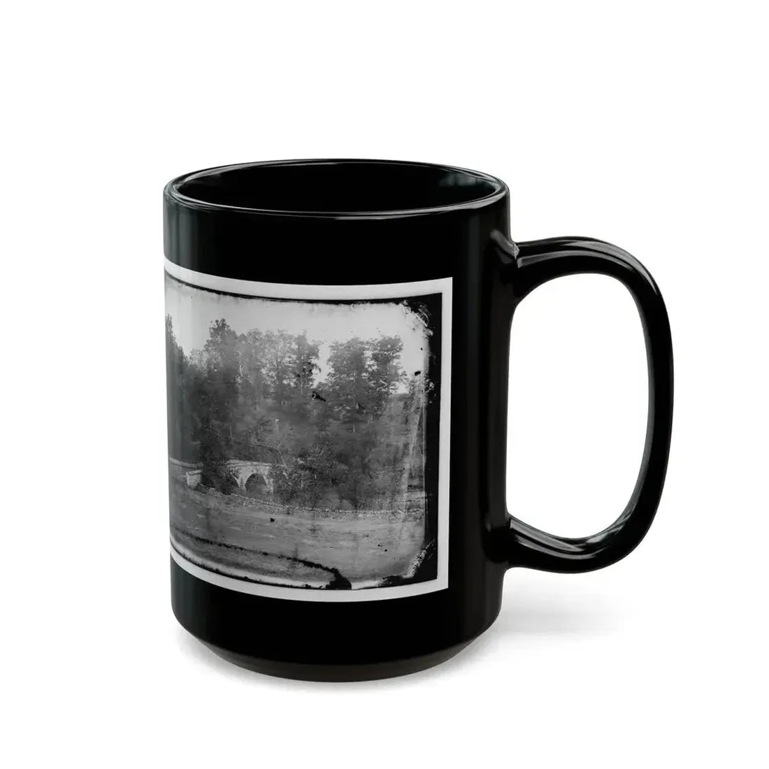 Antietam, Maryland. Burnside Bridge Across The Antietam 001 (U.S. Civil War) Black Coffee Mug - Go Mug Yourself
