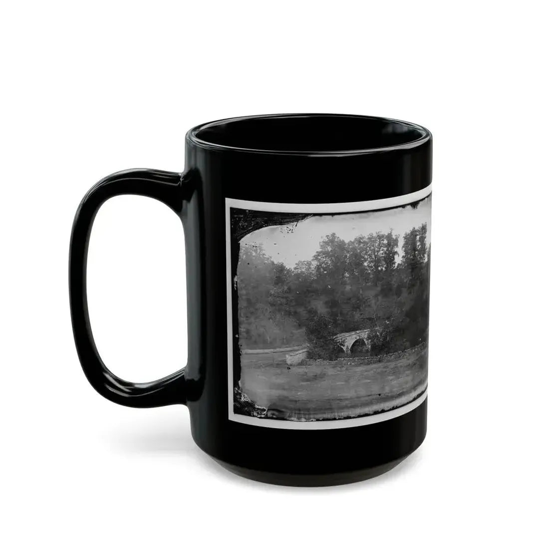 Antietam, Maryland. Burnside Bridge Across The Antietam 001 (U.S. Civil War) Black Coffee Mug - Go Mug Yourself