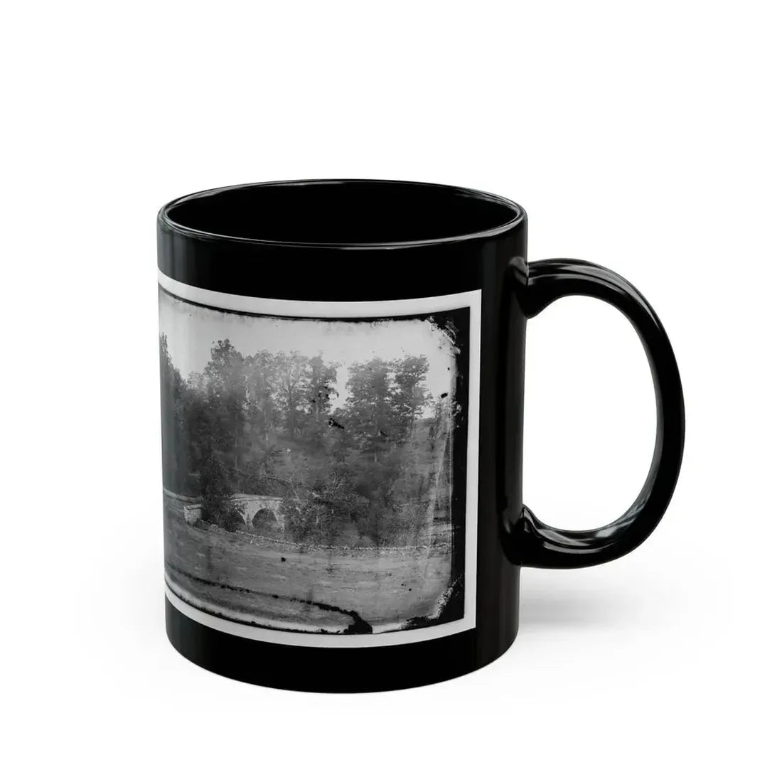 Antietam, Maryland. Burnside Bridge Across The Antietam 001 (U.S. Civil War) Black Coffee Mug - Go Mug Yourself