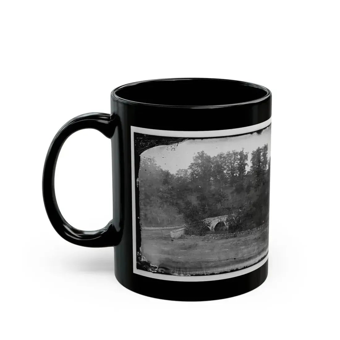 Antietam, Maryland. Burnside Bridge Across The Antietam 001 (U.S. Civil War) Black Coffee Mug - Go Mug Yourself