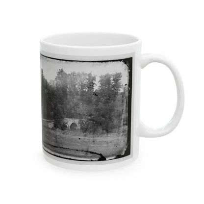 Antietam, Maryland. Burnside Bridge Across The Antietam 001 (U.S. Civil War) White Coffee Mug - Go Mug Yourself