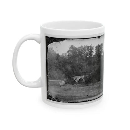 Antietam, Maryland. Burnside Bridge Across The Antietam 001 (U.S. Civil War) White Coffee Mug - Go Mug Yourself