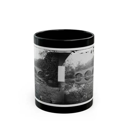 Antietam, Maryland. Burnside Bridge Across The Antietam. Northwest View (U.S. Civil War) Black Coffee Mug 11oz - Go Mug Yourself