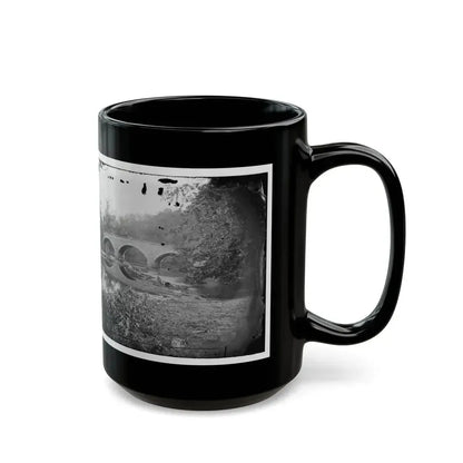 Antietam, Maryland. Burnside Bridge Across The Antietam. Northwest View (U.S. Civil War) Black Coffee Mug - Go Mug Yourself