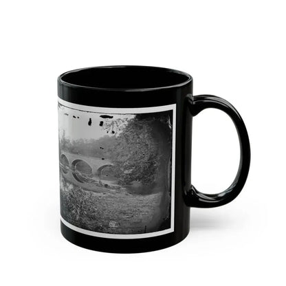 Antietam, Maryland. Burnside Bridge Across The Antietam. Northwest View (U.S. Civil War) Black Coffee Mug - Go Mug Yourself