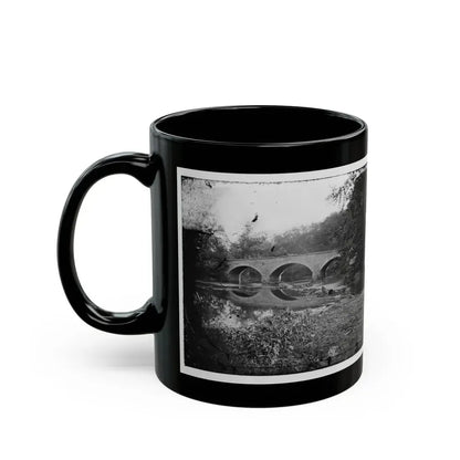 Antietam, Maryland. Burnside Bridge Across The Antietam. Northwest View (U.S. Civil War) Black Coffee Mug - Go Mug Yourself