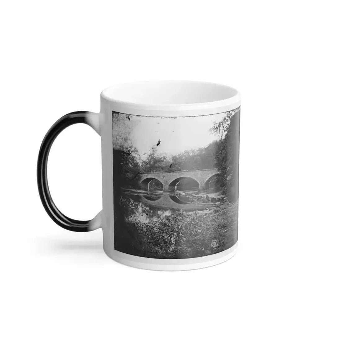Antietam, Maryland. Burnside Bridge Across the Antietam. Northwest View (U.S. Civil War) Color Changing Coffee Mug 11oz - Go Mug Yourself