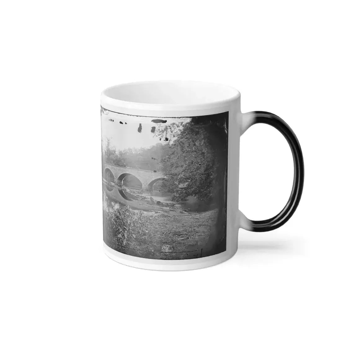 Antietam, Maryland. Burnside Bridge Across the Antietam. Northwest View (U.S. Civil War) Color Changing Coffee Mug 11oz - Go Mug Yourself
