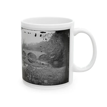 Antietam, Maryland. Burnside Bridge Across The Antietam. Northwest View (U.S. Civil War) White Coffee Mug - Go Mug Yourself