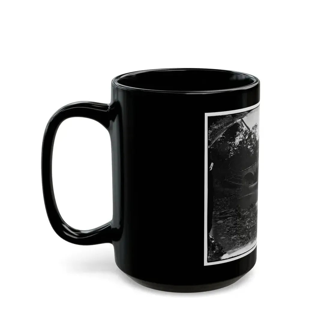 Antietam, Maryland. Burnside Bridge Across The Antietam. Southwest View (U.S. Civil War) Black Coffee Mug - Go Mug Yourself