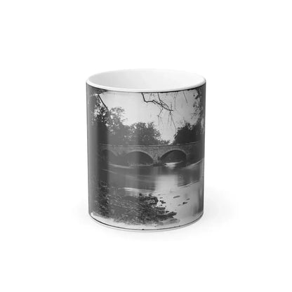 Antietam, Maryland. Burnside Bridge Across the Antietam. Southwest View (U.S. Civil War) Color Changing Coffee Mug 11oz Default Title - Go Mug Yourself