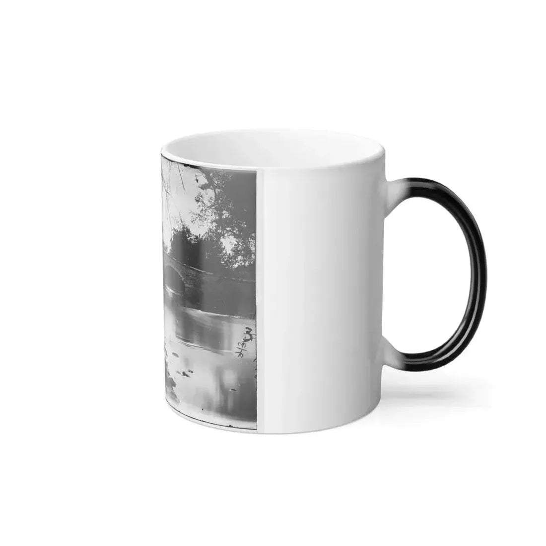 Antietam, Maryland. Burnside Bridge Across the Antietam. Southwest View (U.S. Civil War) Color Changing Coffee Mug 11oz - Go Mug Yourself