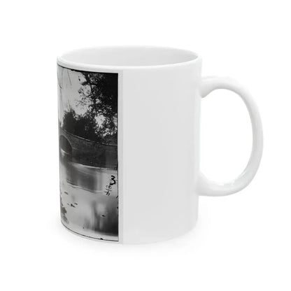 Antietam, Maryland. Burnside Bridge Across The Antietam. Southwest View (U.S. Civil War) White Coffee Mug - Go Mug Yourself