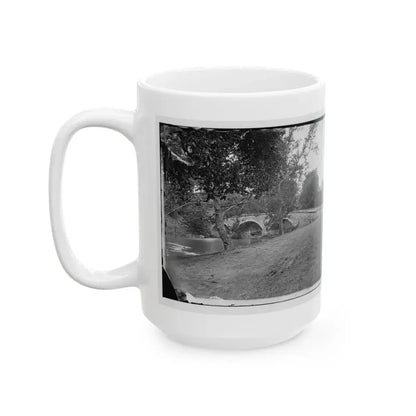 Antietam, Maryland. Burnside Bridge Across The Antietam (U.S. Civil War) White Coffee Mug - Go Mug Yourself