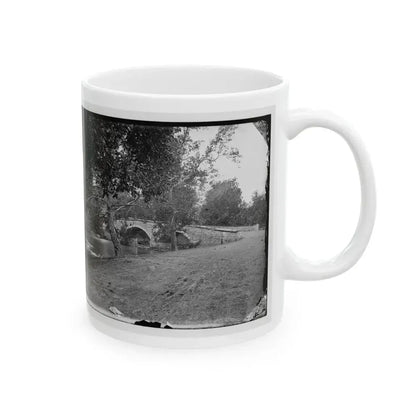 Antietam, Maryland. Burnside Bridge Across The Antietam (U.S. Civil War) White Coffee Mug - Go Mug Yourself