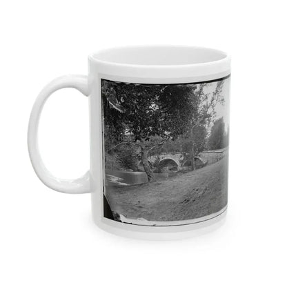 Antietam, Maryland. Burnside Bridge Across The Antietam (U.S. Civil War) White Coffee Mug - Go Mug Yourself
