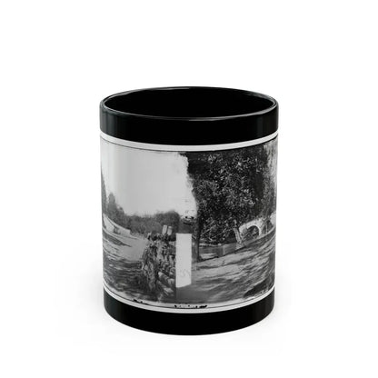 Antietam, Maryland. Burnside Bridge From The Southeast (U.S. Civil War) Black Coffee Mug 11oz - Go Mug Yourself