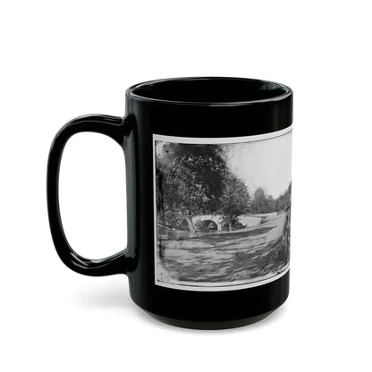 Antietam, Maryland. Burnside Bridge From The Southeast (U.S. Civil War) Black Coffee Mug - Go Mug Yourself