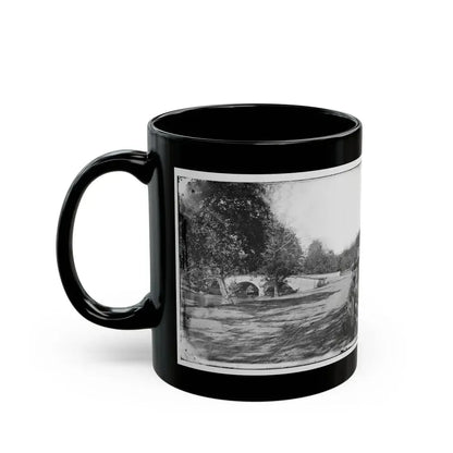 Antietam, Maryland. Burnside Bridge From The Southeast (U.S. Civil War) Black Coffee Mug - Go Mug Yourself