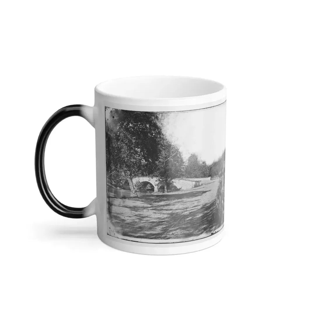 Antietam, Maryland. Burnside Bridge From the Southeast (U.S. Civil War) Color Changing Coffee Mug 11oz - Go Mug Yourself