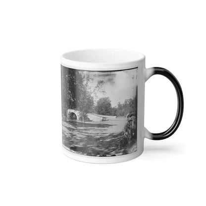 Antietam, Maryland. Burnside Bridge From the Southeast (U.S. Civil War) Color Changing Coffee Mug 11oz - Go Mug Yourself