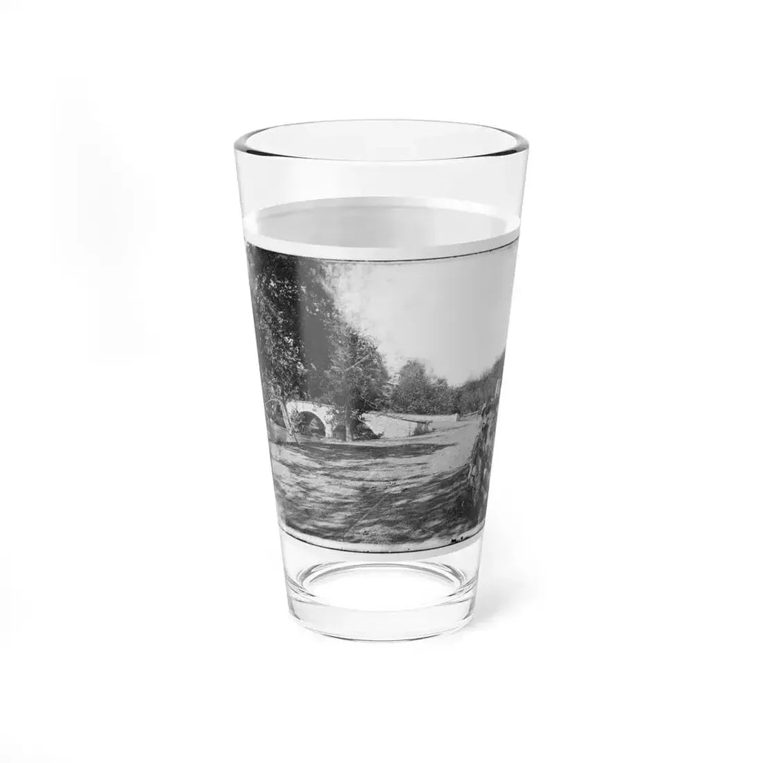 Antietam, Maryland. Burnside Bridge From The Southeast (U.S. Civil War) Pint Glass 16oz - Go Mug Yourself